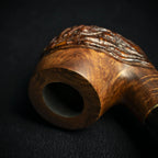 Jean Claude 9mm Filter Rustic Wave Briar Smoking Pipe - Shape 51