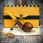 Savinelli Miele Rusticata Brownblast 316 - 6mm Briar Pipe
