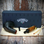 Savinelli Paloma Rustic Black 645 - 6mm Briar Pipe