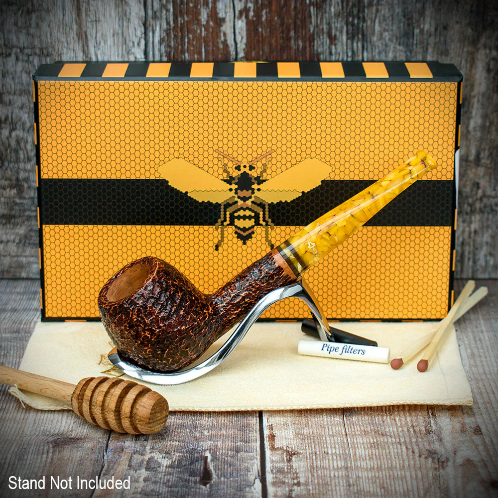 Savinelli Miele Rusticata Brownblast 207 - 6mm Briar Pipe
