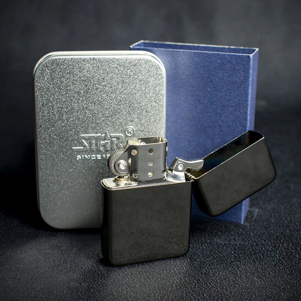 Star Petrol Lighter - Black Ice