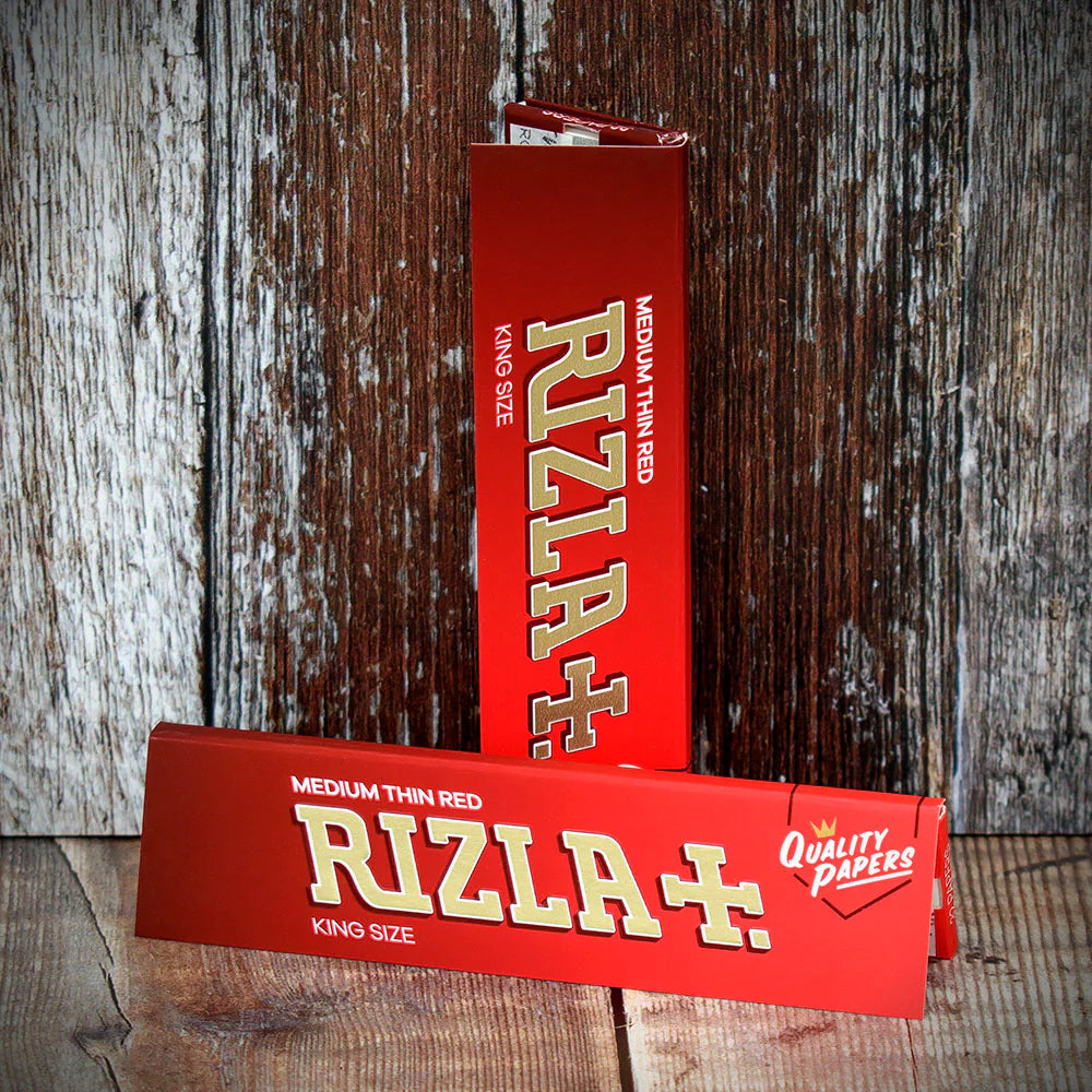 Rizla King Size Red Rolling Papers | Bundle of 2