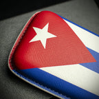 Artamis Cuban Flag PU Cigar Case - 2 Churchills