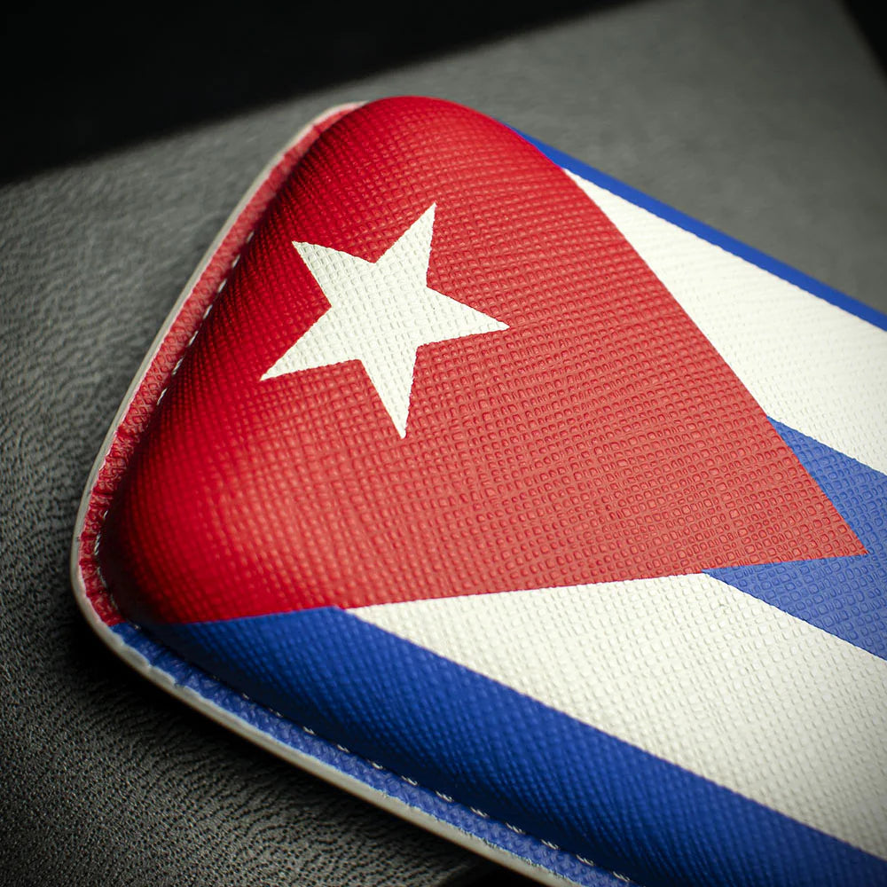 Artamis Cuban Flag PU Cigar Case - 2 Churchills