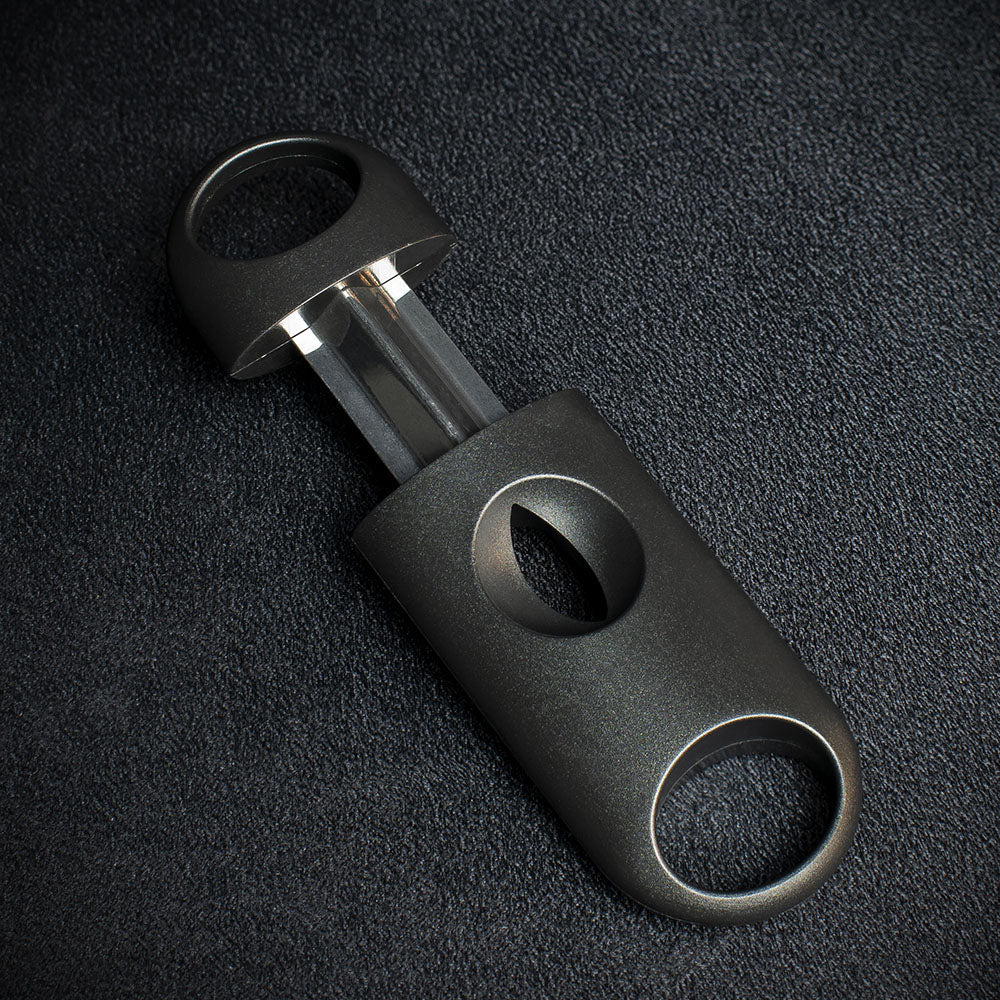 Black Plastic Cigar V Cutter