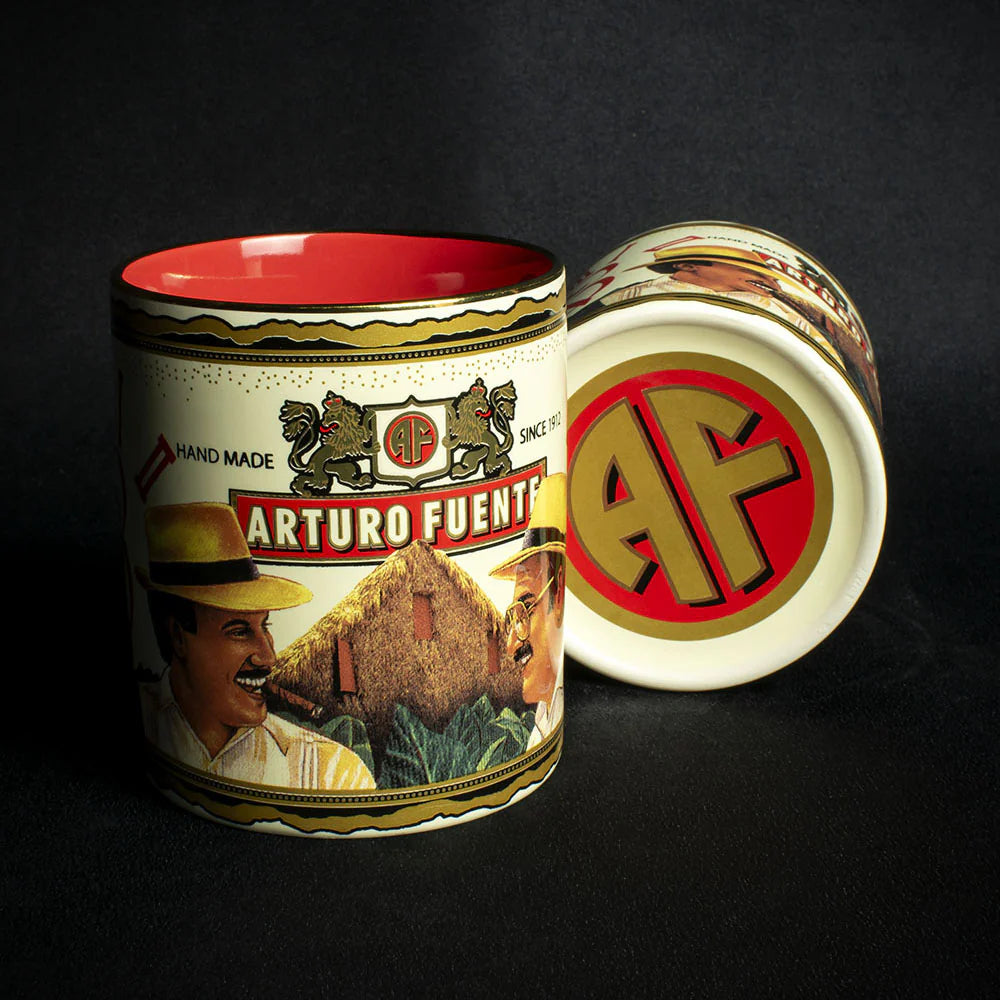 Arturo Fuente Ceramic 2 Mug Set + Short Story Cigar