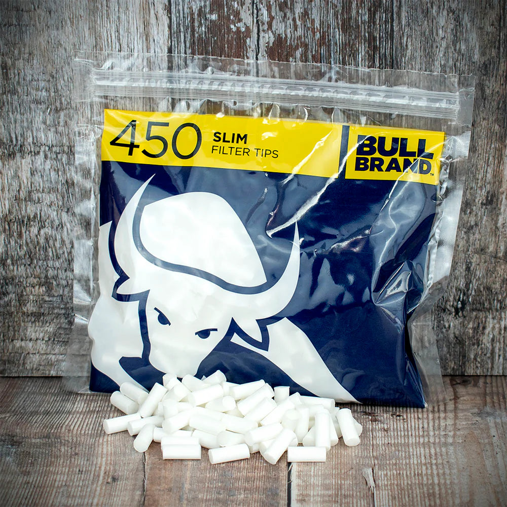 Bull Brand Slim Filter Tips - 450 Pack