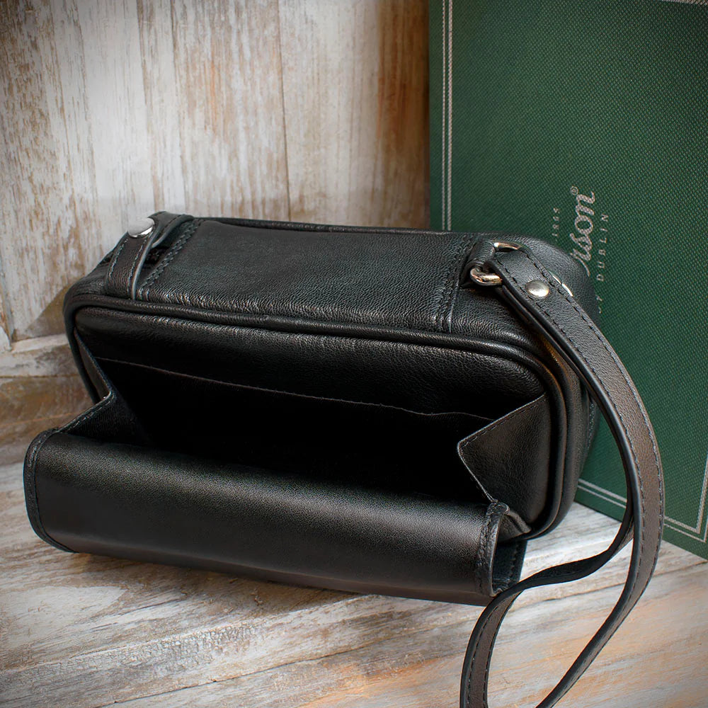 Peterson Two Pipe Combination Pouch - Zipped Black (POU-133)