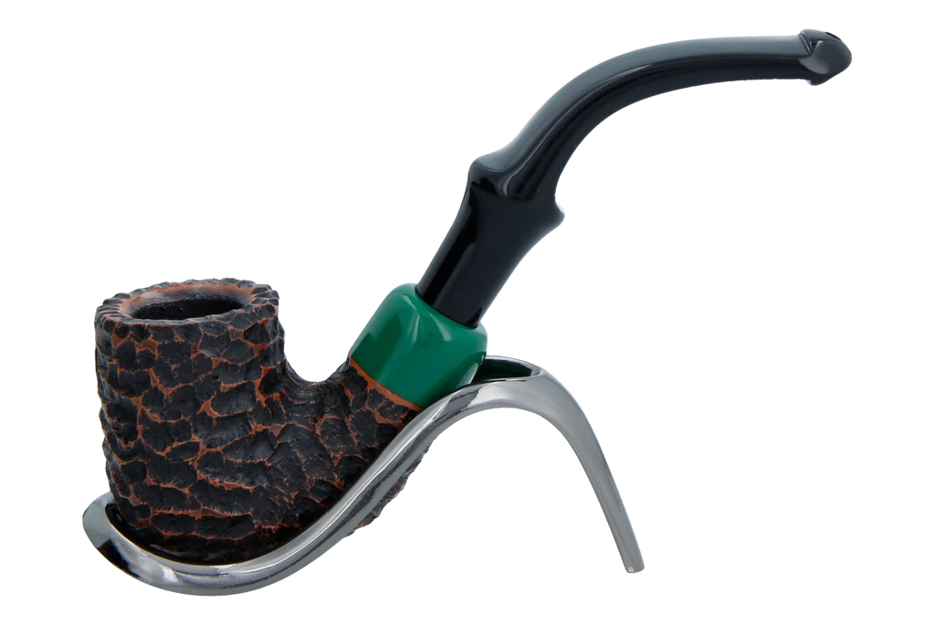 Peterson of Dublin St. Patrick's Day 2024 Limited Edition Rusticated "P" Lip Briar Pipe - Shape 313