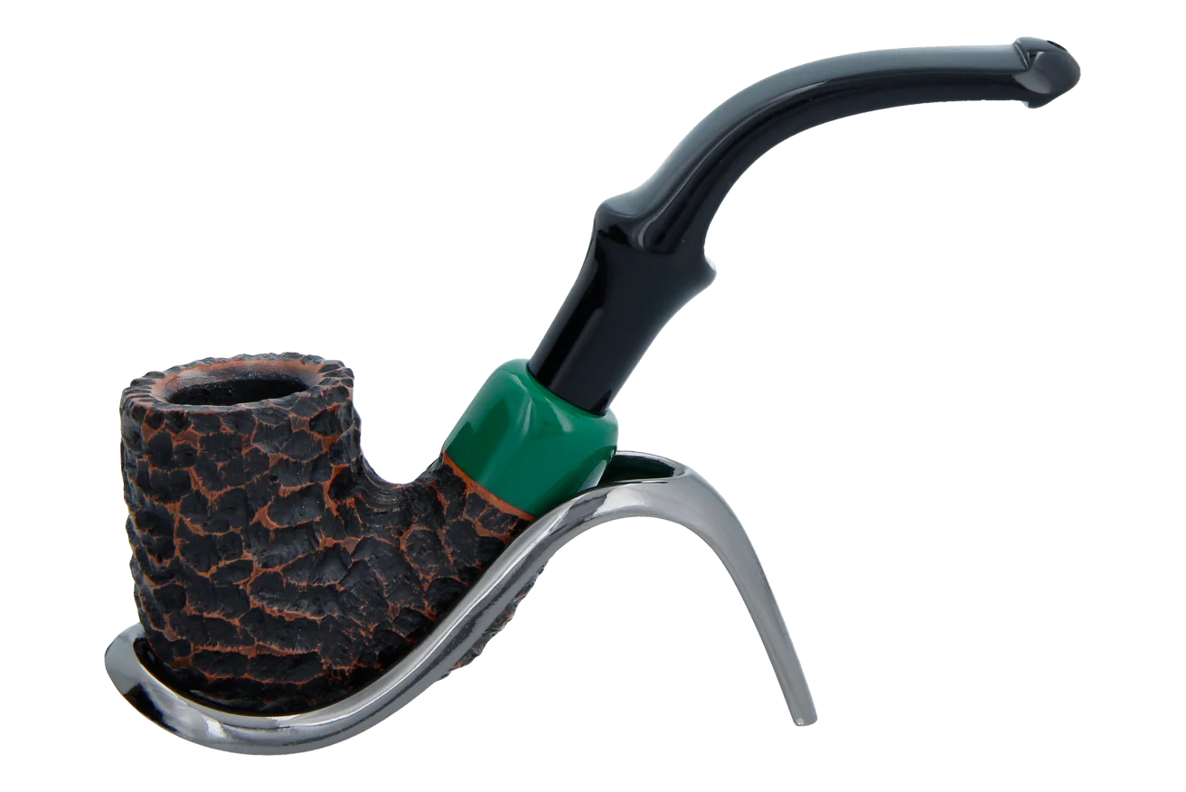 Peterson of Dublin St. Patrick's Day 2024 Limited Edition Rusticated "P" Lip Briar Pipe - Shape 313