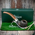 Peterson of Dublin Derry Rusticated Briar Smoking Pipe - Shape 80s - 9mm