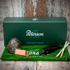 Peterson of Dublin Aran Rusticated Briar Smoking Pipe - Shape No.80s