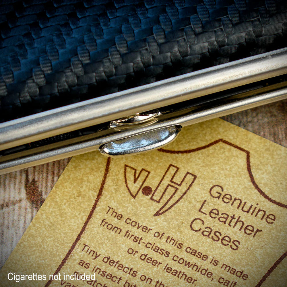 Kingsize Cigarette Case | Black Carbon Weave (605 301)