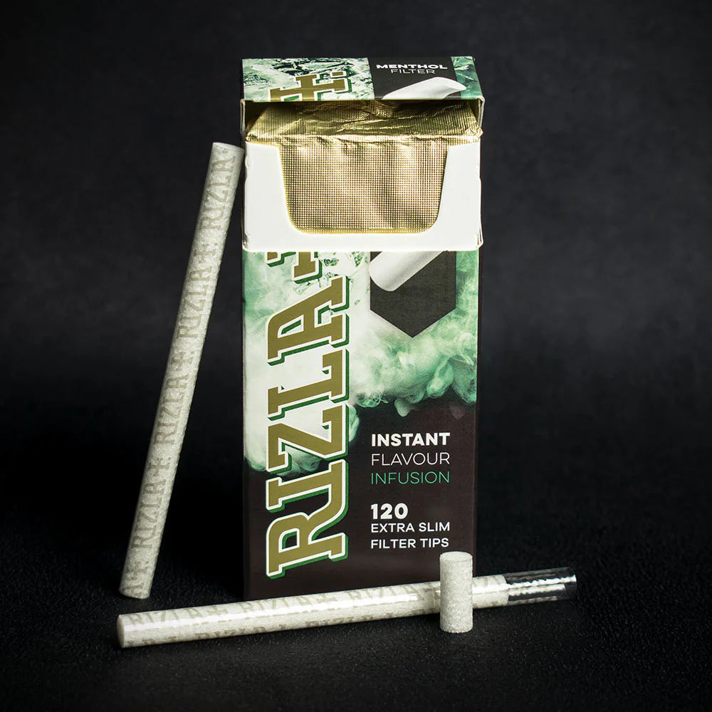 2400 Rizla Menthol Extra Slim Filter Tips -  20 x 120 Packs