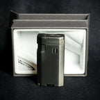 Vector VMotion Twin Jet Flame Lighter With Punch Cutter - Gunmetal