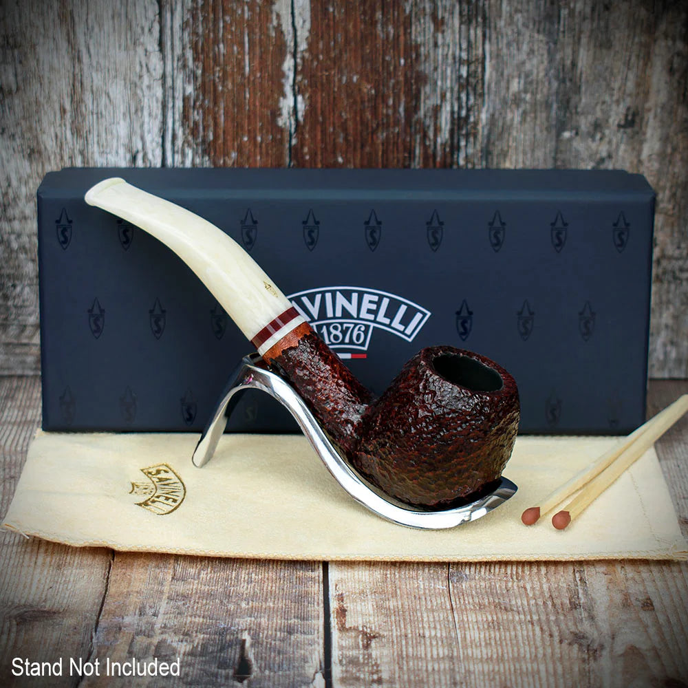 Savinelli Avorio Rustic Brown 626 - 9mm Briar Pipe