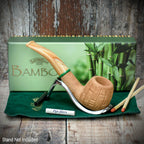 Savinelli Bamboo Rusticated Natural 626 - 6mm Briar Pipe