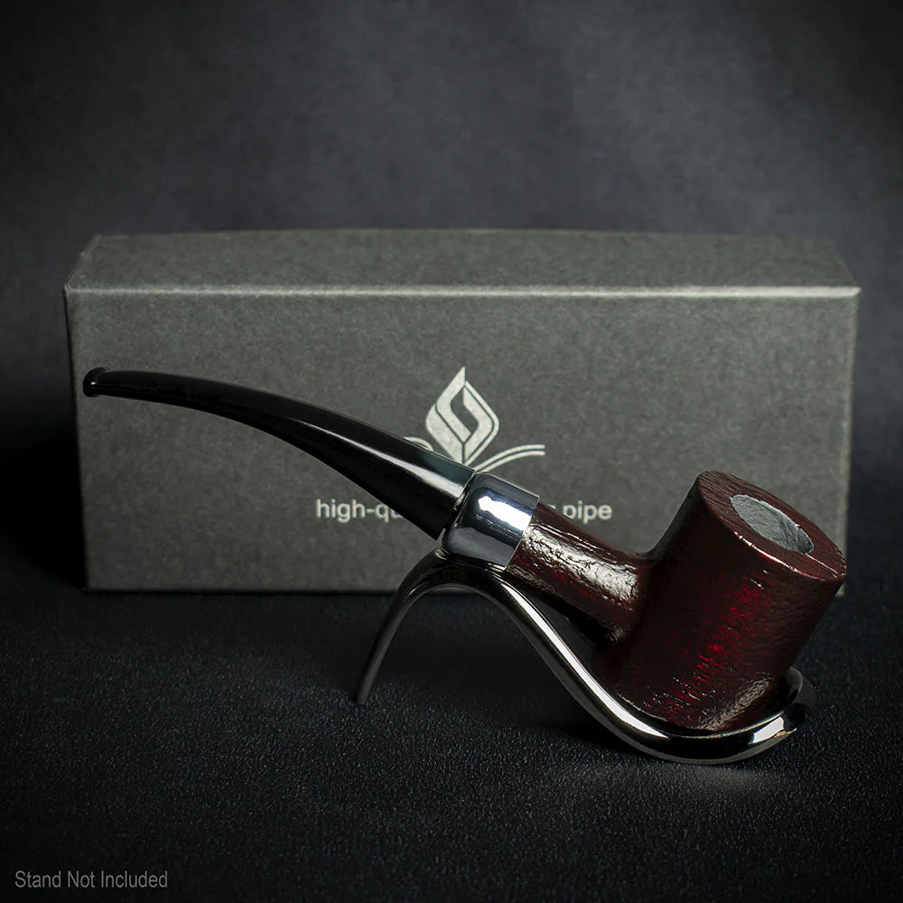 Smoke-King 9mm Rosewood Budget Pipe - Curved Rustic