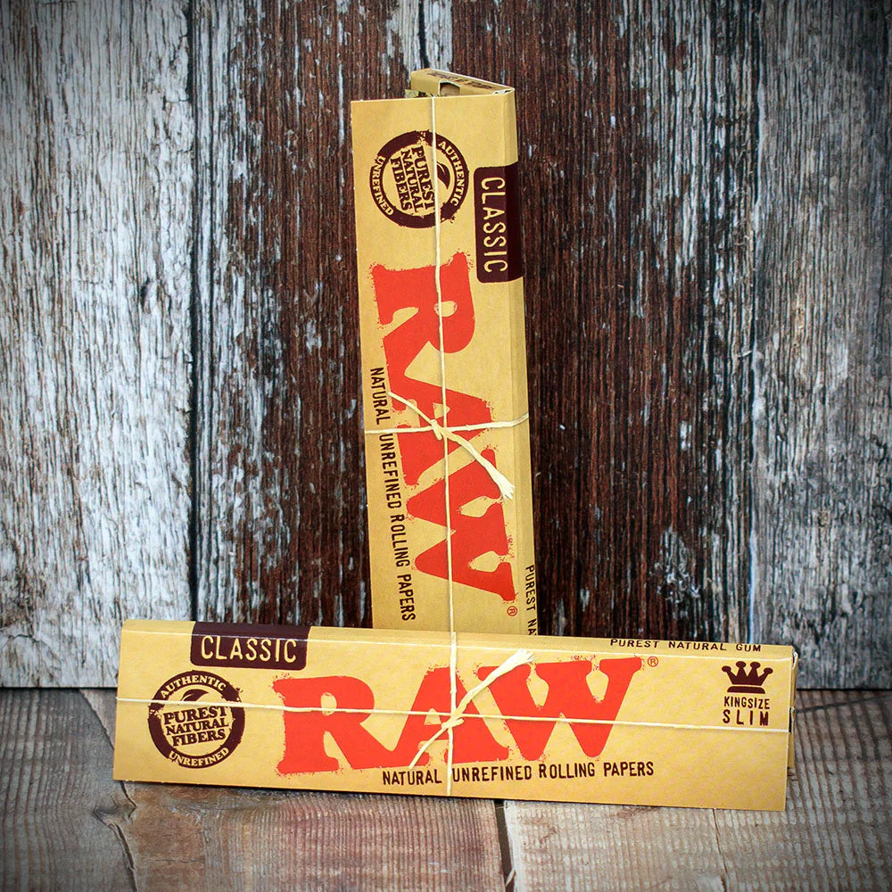 RAW | Classic King Size Slim Rolling Papers | Bundle of 2