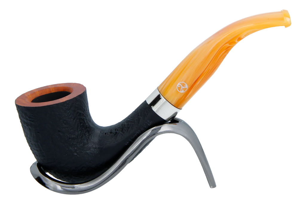 Rattrays Samhain Sandblast Yellow Briar Smoking Pipe - Shape 48