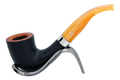 Rattrays Samhain Sandblast Yellow Briar Smoking Pipe - Shape 48