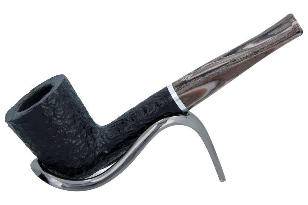 Savinelli Morellina Rustic Black 409R - 6mm Briar Pipe