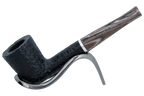 Savinelli Morellina Rustic Black 409R - 6mm Briar Pipe