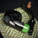 Peterson of Dublin St. Patrick's Day 2024 Limited Edition Sandblast "P" Lip Briar Pipe - Shape 317
