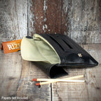 Falcon Black Leather  Handrolling Pouch 546