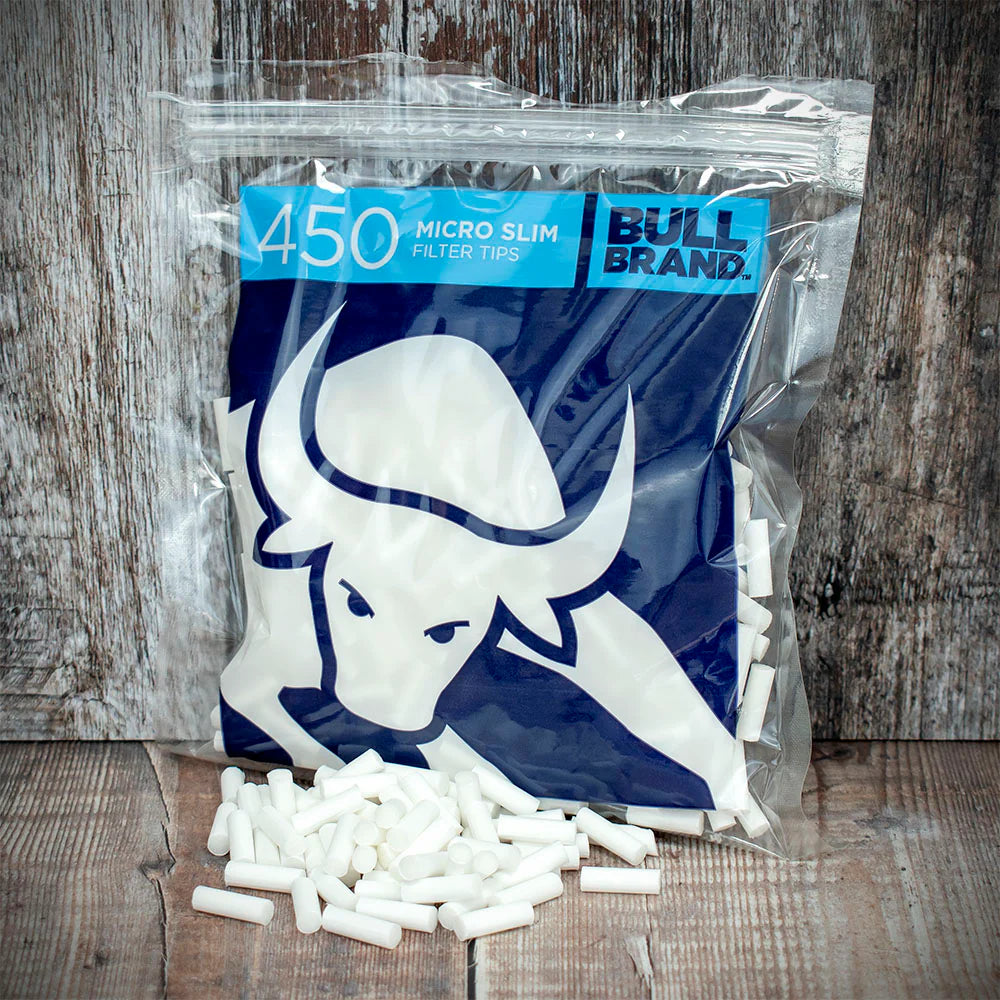 Bull Brand Micro Slim Filter Tips - 450 Pack