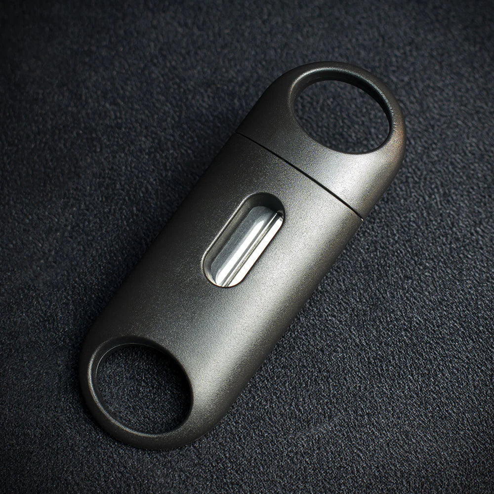 Black Plastic Cigar V Cutter