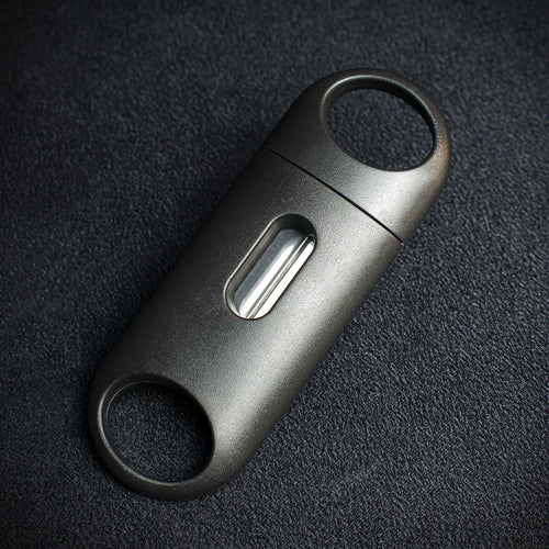 Black Plastic Cigar V Cutter