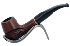 Jean Claude 9mm Filter Rustic Wave Briar Smoking Pipe - Shape 07