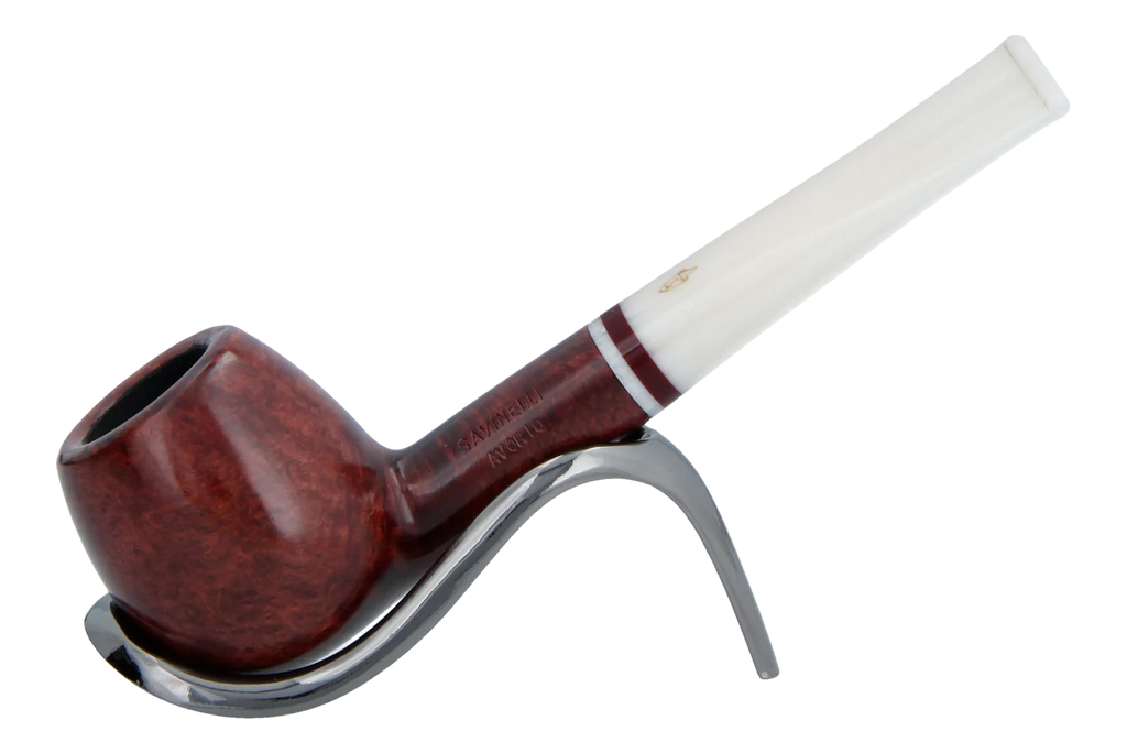 Savinelli Avorio Smooth Burgundy 207 - 6mm Briar Pipe