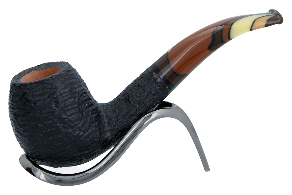 Savinelli Paloma Rustic Black 645 - 6mm Briar Pipe
