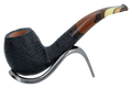 Savinelli Paloma Rustic Black 645 - 6mm Briar Pipe