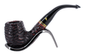 Peterson of Dublin Emerald Rusticated Briar Smoking Pipe - Shape 69 - 9mm