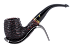 Peterson of Dublin Emerald Rusticated Briar Smoking Pipe - Shape 69 - 9mm