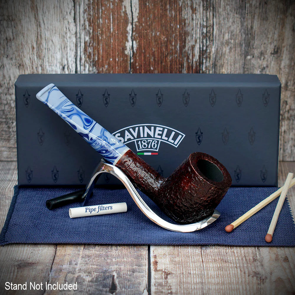 Savinelli Oceano Rusticated 106 - 6mm Briar Pipe
