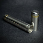 Single Cigar Tube  - Polished Chrome Finish