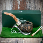 Peterson of Dublin Derry Rusticated Briar Smoking Pipe - Shape XL02 - 9mm