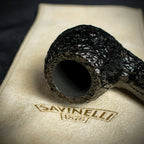 Savinelli Mini -  Black Rusticated Briar Smoking Pipe - Shape 626 (6mm)