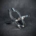 Polished Chrome Folding Pipe Stand