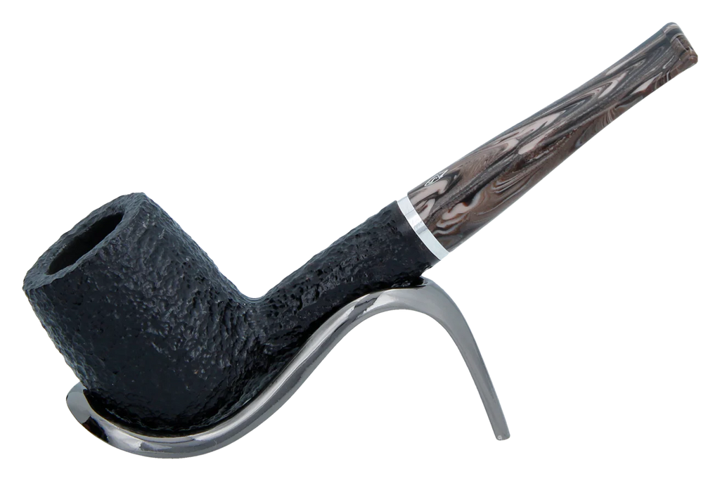 Savinelli Morellina Rustic Black 128R - 6mm Briar Pipe