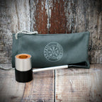 Erik Nording Compass Sailor Aluminium Briar Lined Pipe - Silver