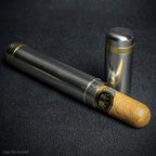 Single Cigar Tube  - Polished Chrome Finish