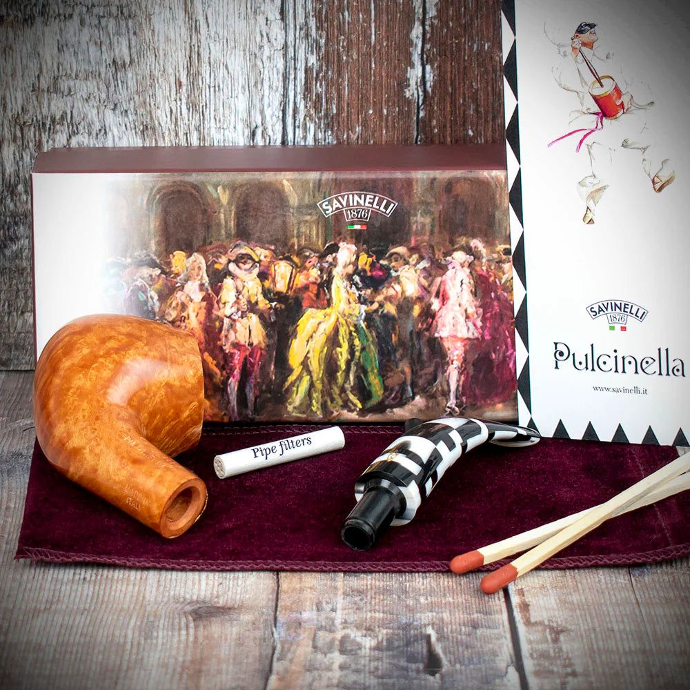 Savinelli Pulcinella Smooth 645S - 6mm Briar Pipe