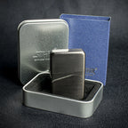 Star Petrol Lighter - Black Nickel