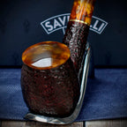 Savinelli Tortuga Rustic Shape No.602 - 6mm Briar Pipe