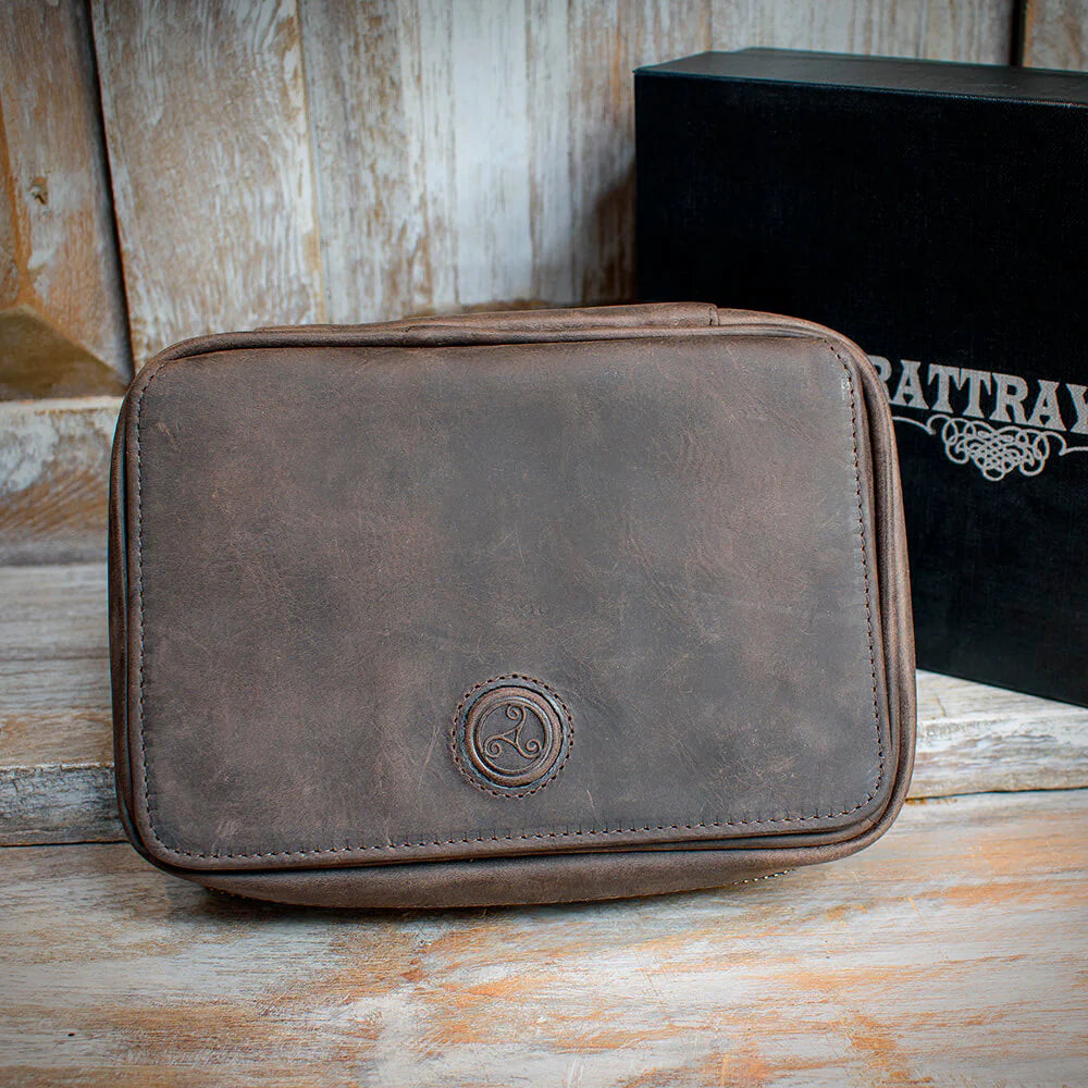 Rattray's Peat Leather 3 Pipe Tobacco Pouch